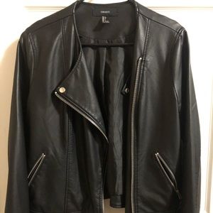 Forever 21 black leather jacket